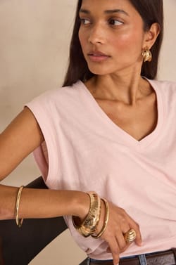 T-shirt en coton DELYA ;${refinementColor}