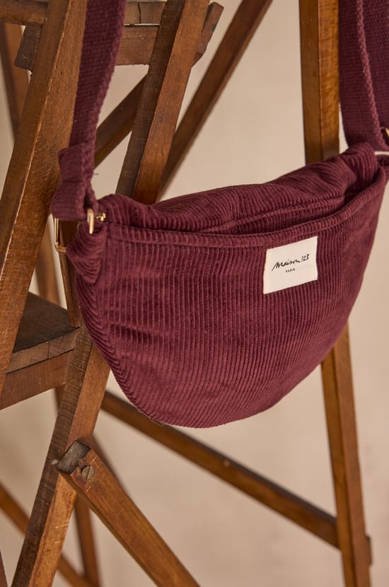 GELINA cotton velvet bum bag;${refinementColor}