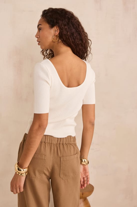 Short sleeve top PEGGY;${refinementColor}