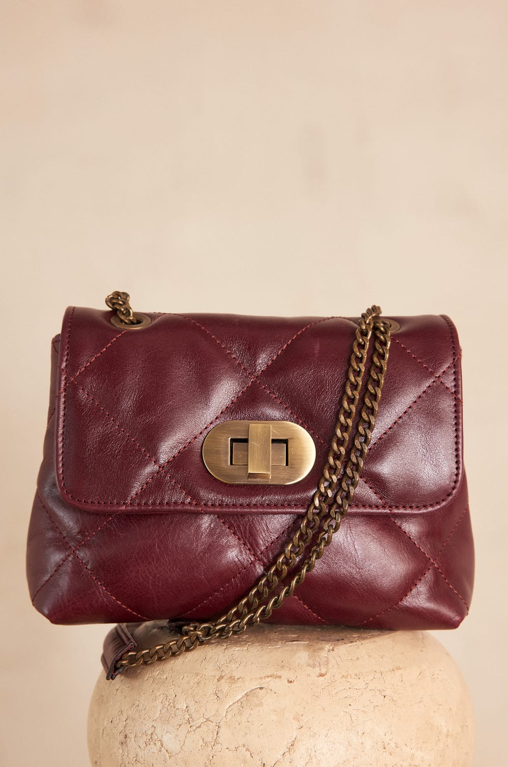 GABY MINI leather bag;${refinementColor}
