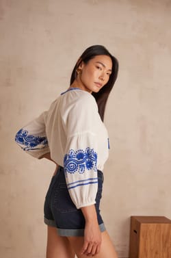 Camisa SIRENE de algodón;${refinementColor}