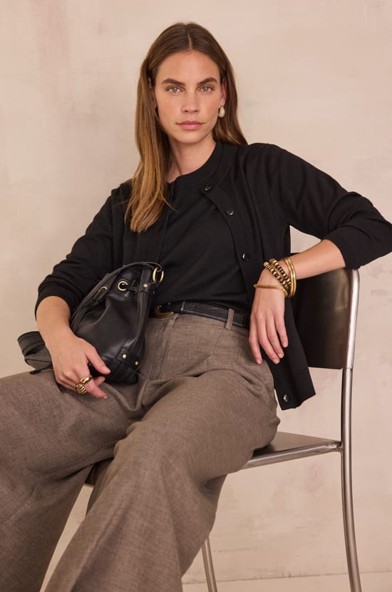 PAYTON long-sleeved cardigan;${refinementColor}