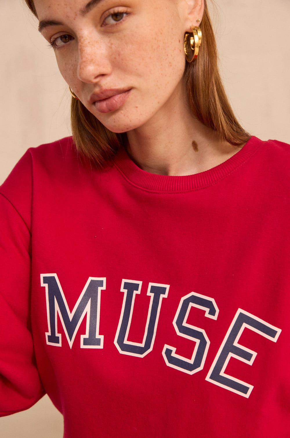 MUSE cotton blend sweatshirt;${refinementColor}
