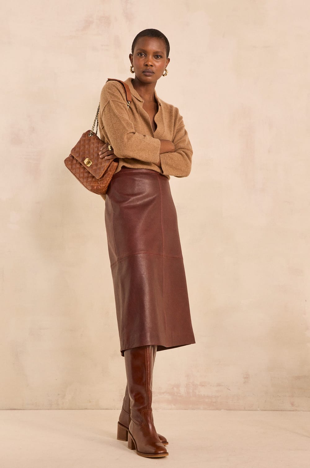 Long sleeve cashmere sweater ALICIA;${refinementColor}