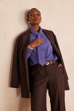 SALVADOR striped cotton Shirt;${refinementColor}