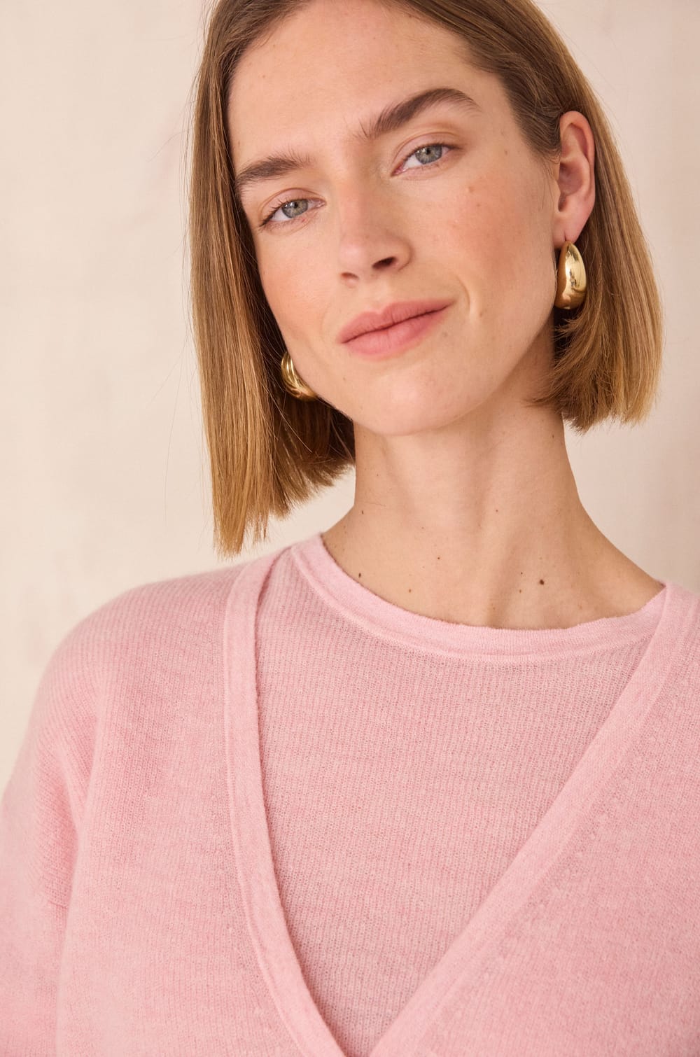 Mohair and wool cardigan PAOLO;${refinementColor}