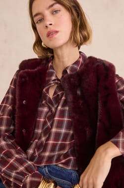 BROOKLYN sleeveless soft Cardigan;${refinementColor}