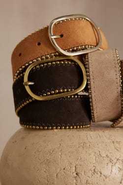 JASMINE leather belt;${refinementColor}