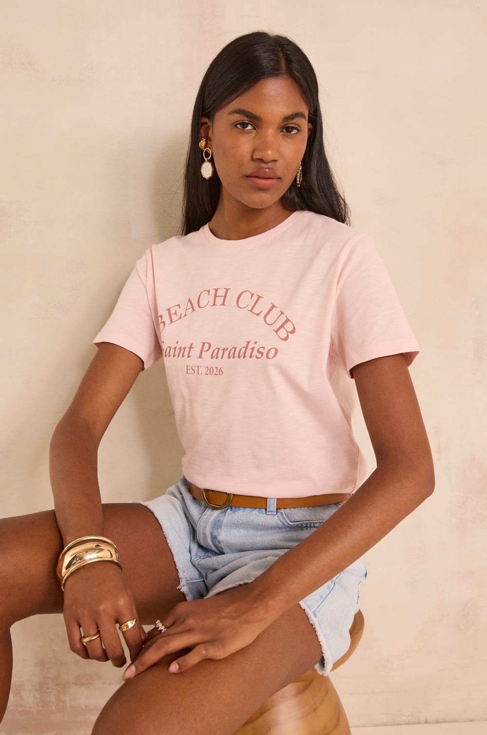 TONY short-sleeve cotton T-shirt;${refinementColor}