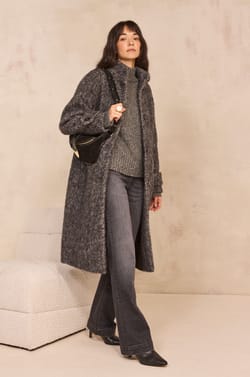 DUKE wool and alpaca blend coat;${refinementColor}