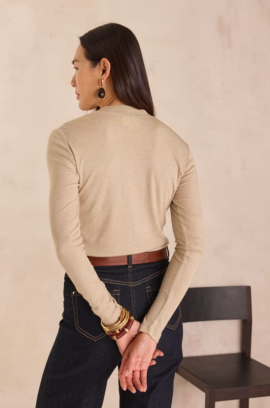 FLYNN high-neck T-shirt;${refinementColor}