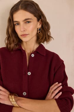 PETER long-sleeved cardigan;${refinementColor}