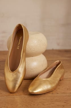 Ballerine MONA en cuir;${refinementColor}