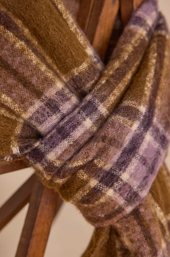 TARA checked scarf;${refinementColor}