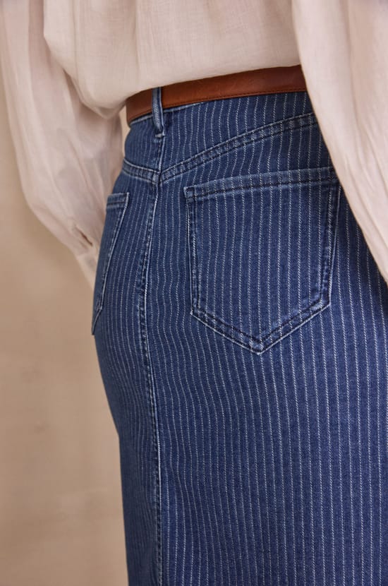 T-shirt in hennep en katoen LOUISON;${refinementColor}