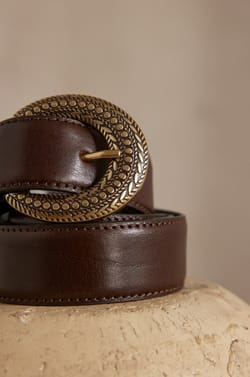 NINA leather belt;${refinementColor}