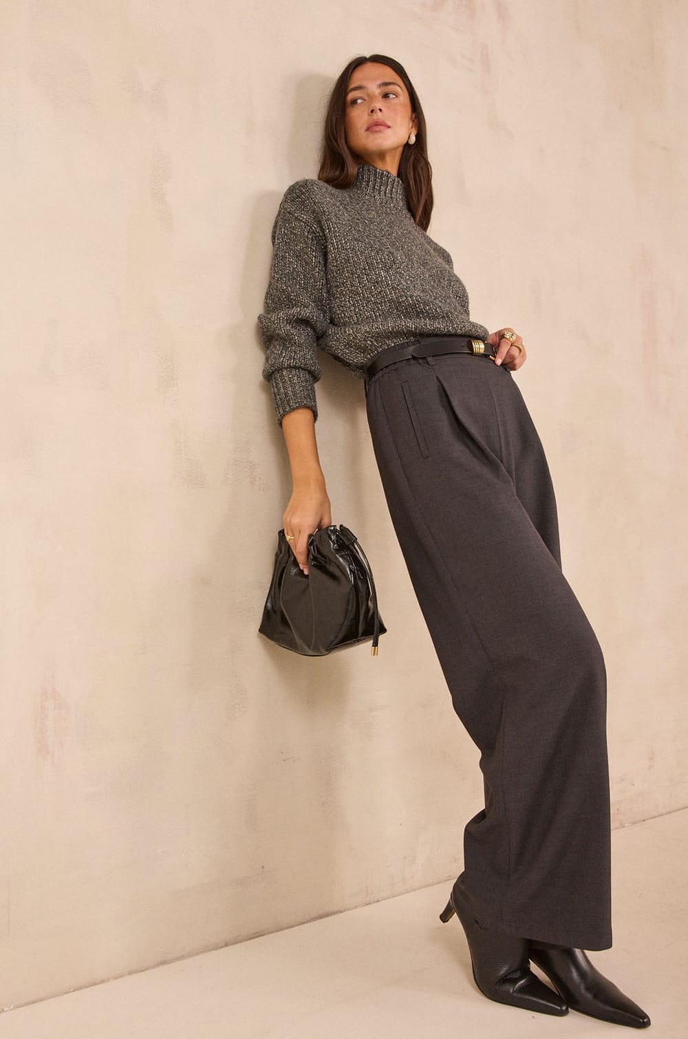 Pull manches longues coton m&eacute;lang&eacute; ARMANDO;${refinementColor}