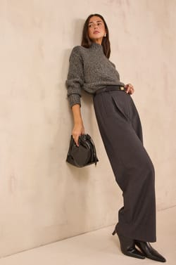 Pull manches longues coton m&eacute;lang&eacute; ARMANDO;${refinementColor}