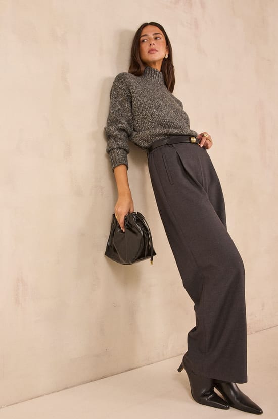 Pull manches longues coton m&eacute;lang&eacute; ARMANDO;${refinementColor}