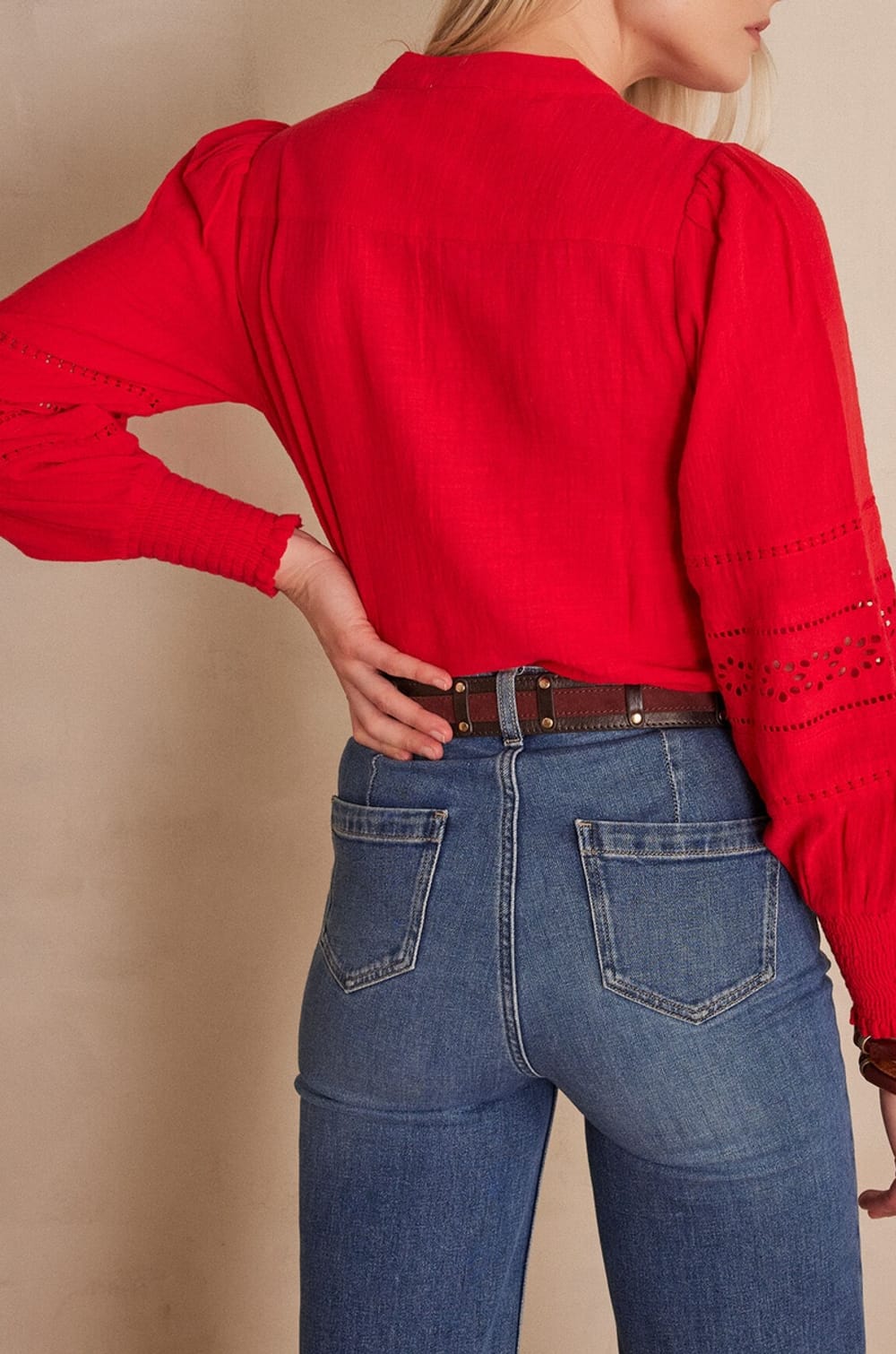Blouse BAILA en coton;${refinementColor}