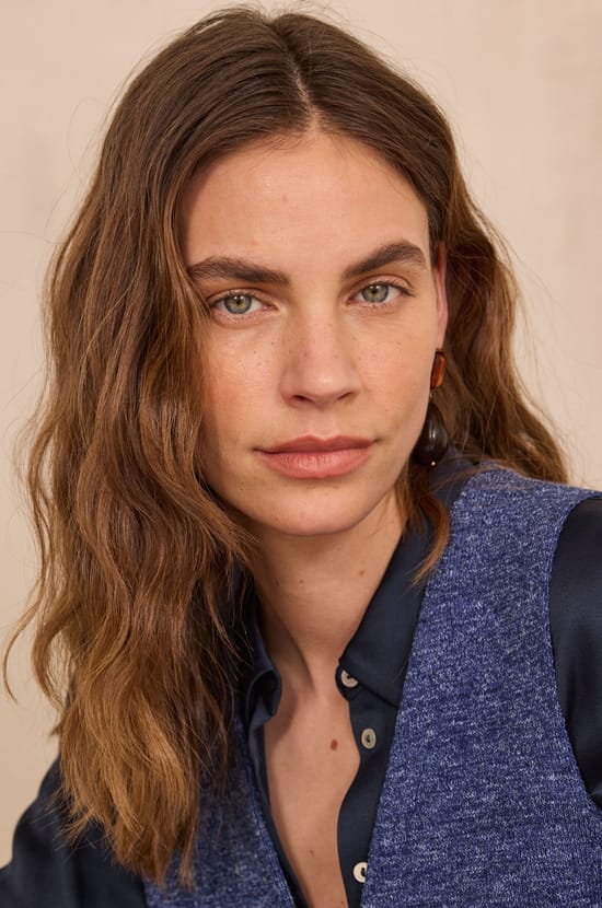 Gilet sans manches en coton m&eacute;lang&eacute; PARKER;${refinementColor}