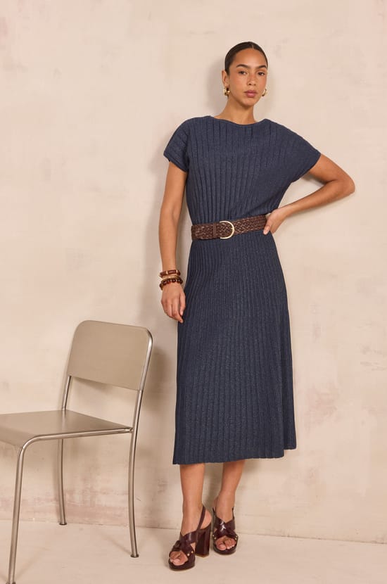 Pleated mesh skirt OLYMPE;${refinementColor}