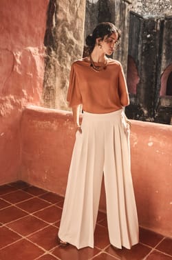 Korte mouwen katoen T-shirt LOREEN;${refinementColor}