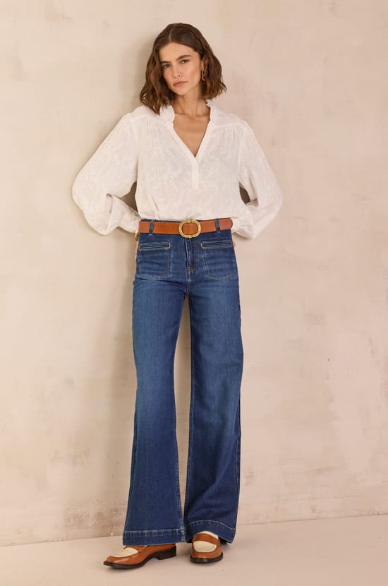 REBECCA wide-leg jeans;${refinementColor}