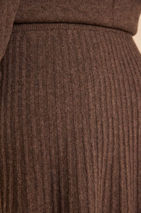 Jupe dansante en maille dense de coton ELISA;${refinementColor}