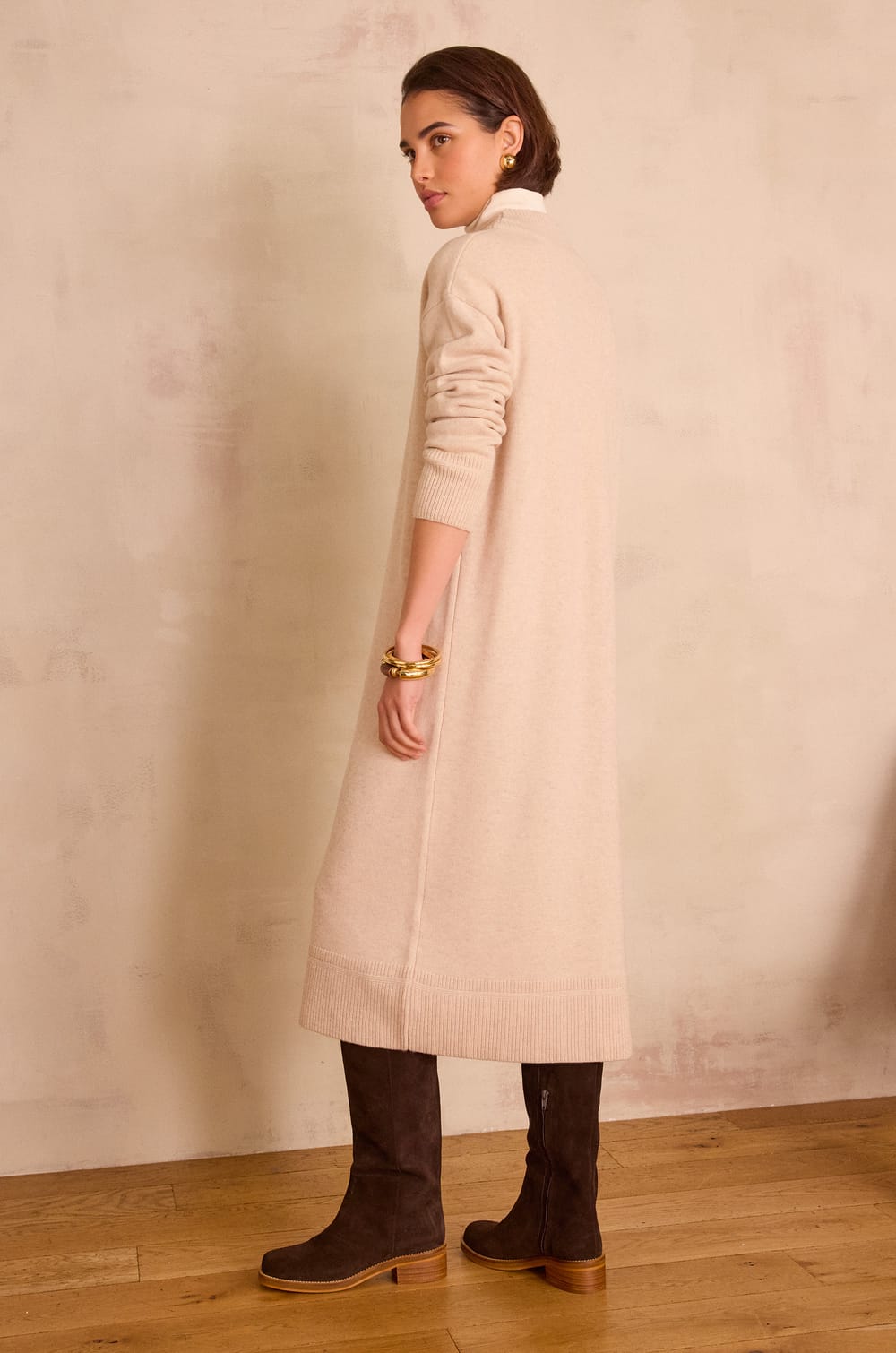 ROXANA Wool Dress;${refinementColor}