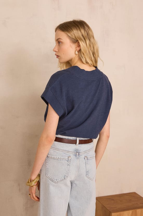 T-shirt manches courtes en coton LYS;${refinementColor}