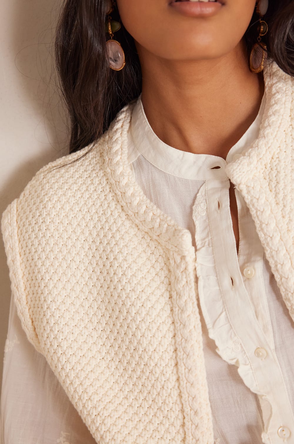 Gilet BETSY en coton;${refinementColor}