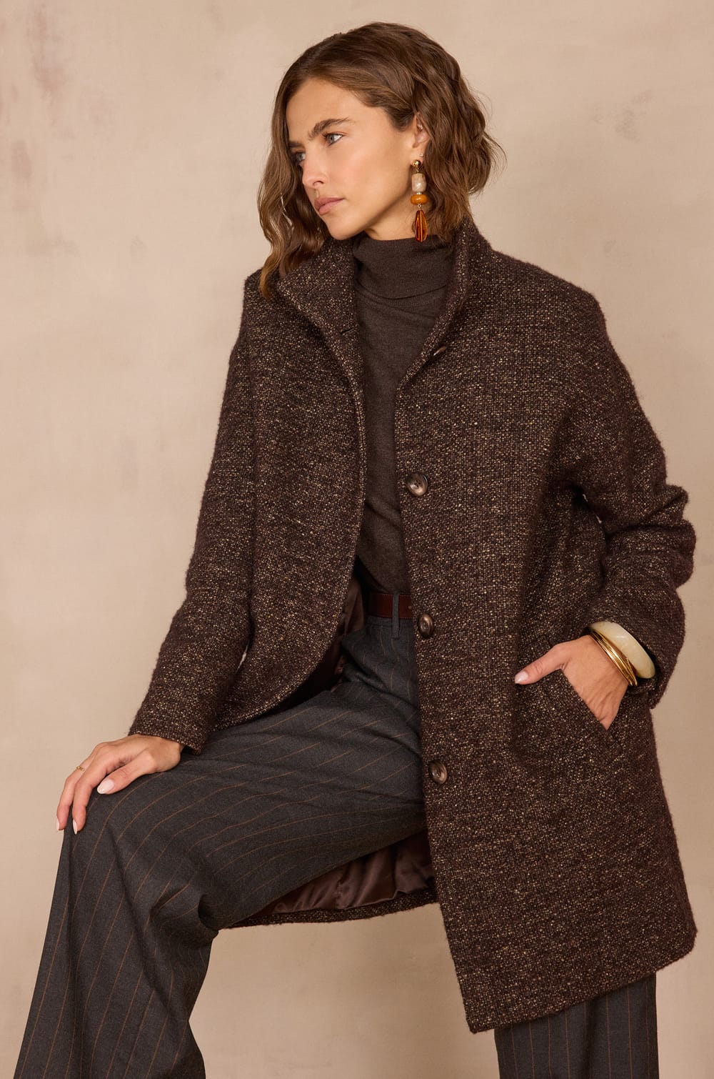 ARMANCE wool coat;${refinementColor}