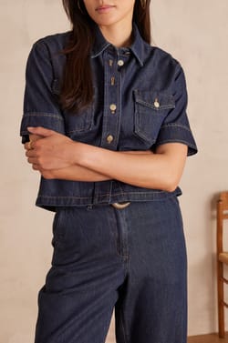 Chemise SIDO en jean;${refinementColor}