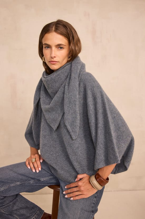 RACHELLE cashmere scarf;${refinementColor}