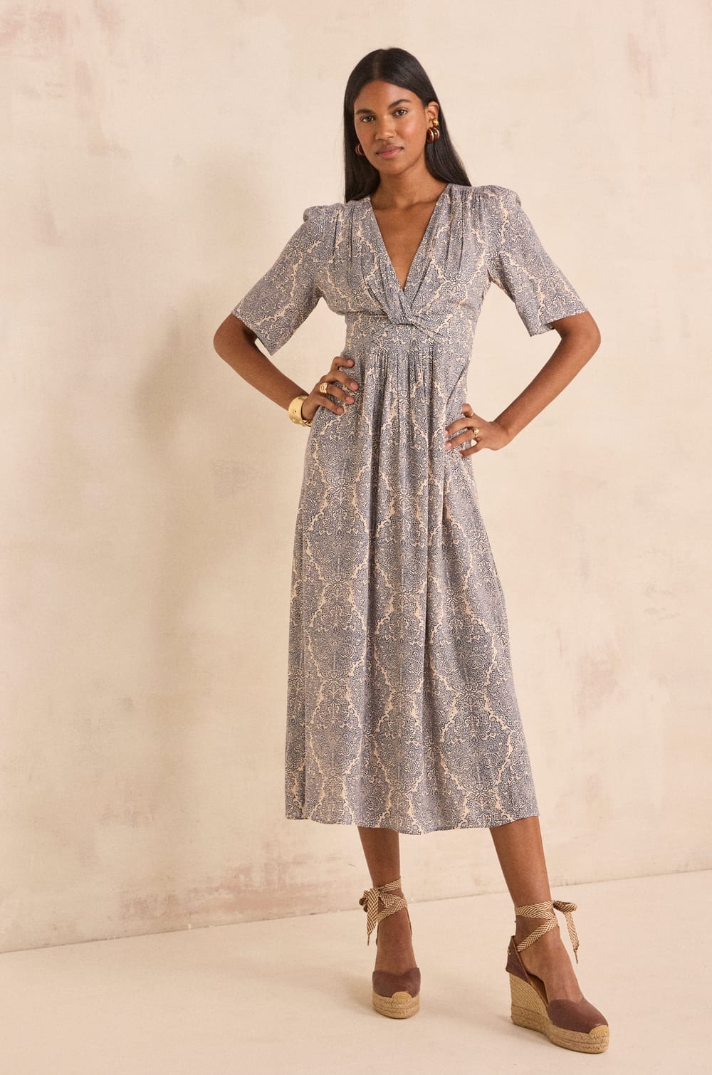 LOVE printed straight dress;${refinementColor}