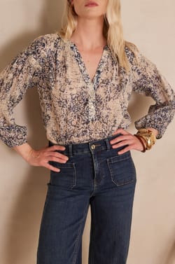 Blouse PRUNE en coton;${refinementColor}