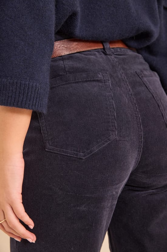 Wide cotton blend pants REBECCA;${refinementColor}