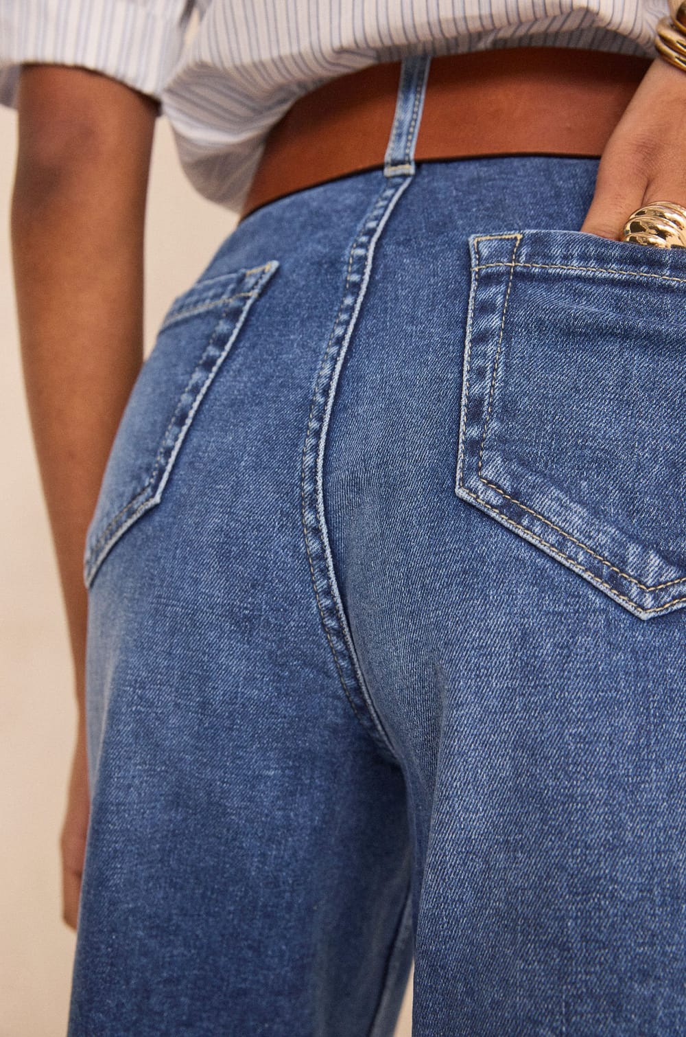 Mixed cotton Bermuda RAYAN;${refinementColor}