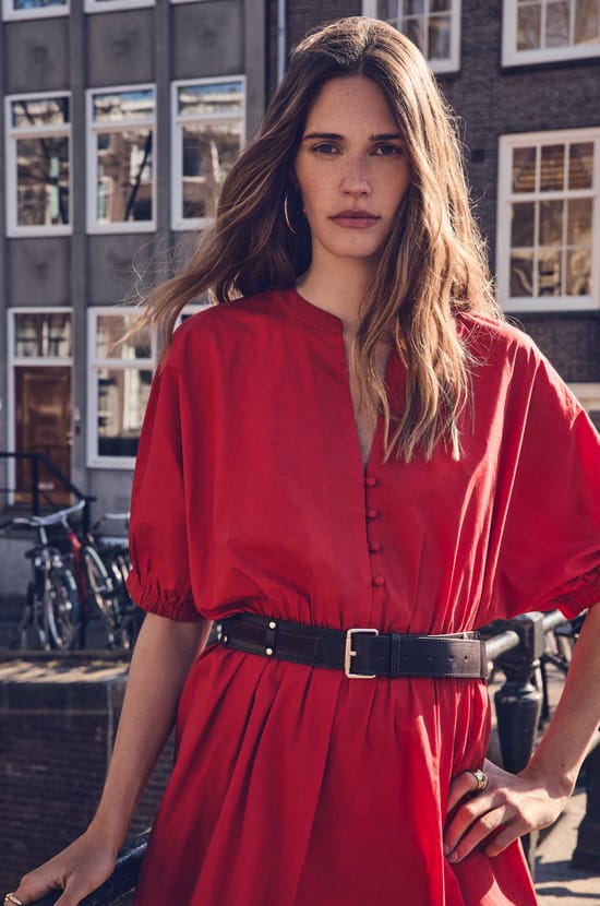 LEONARD leather Belt;${refinementColor}