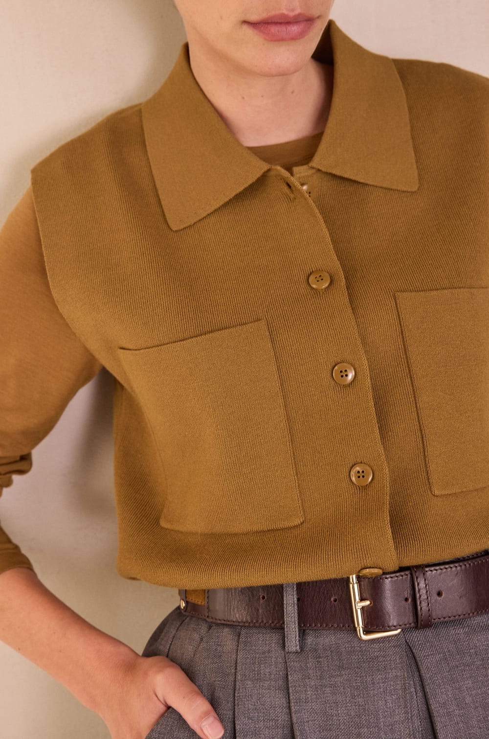 PETRA Sleeveless Cardigan;${refinementColor}