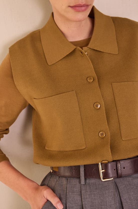 PETRA Sleeveless Cardigan;${refinementColor}