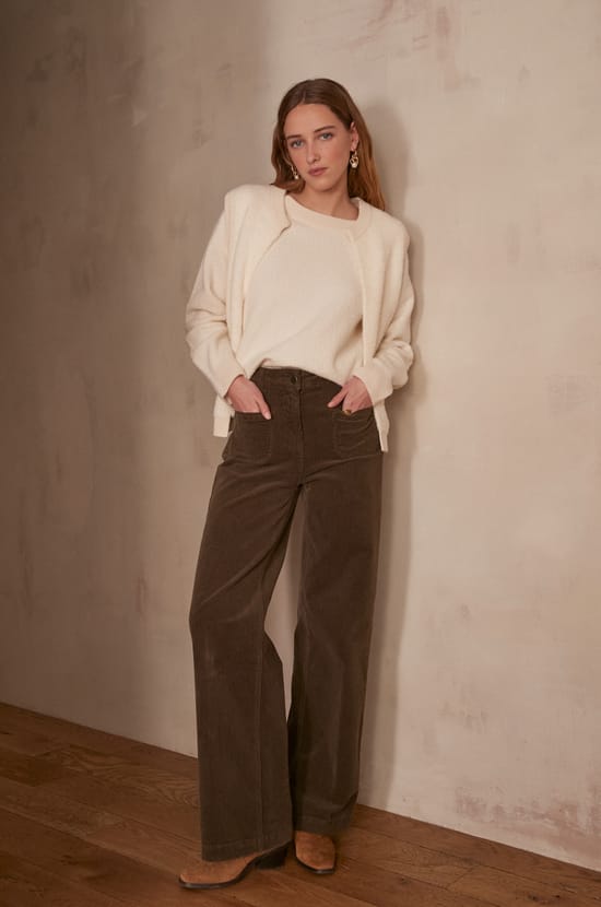 CLARENCE sleeveless cardigan PhotoZ | 1-2-3