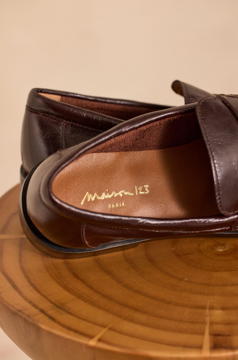 Mocassins en cuir ORNELLA;${refinementColor}