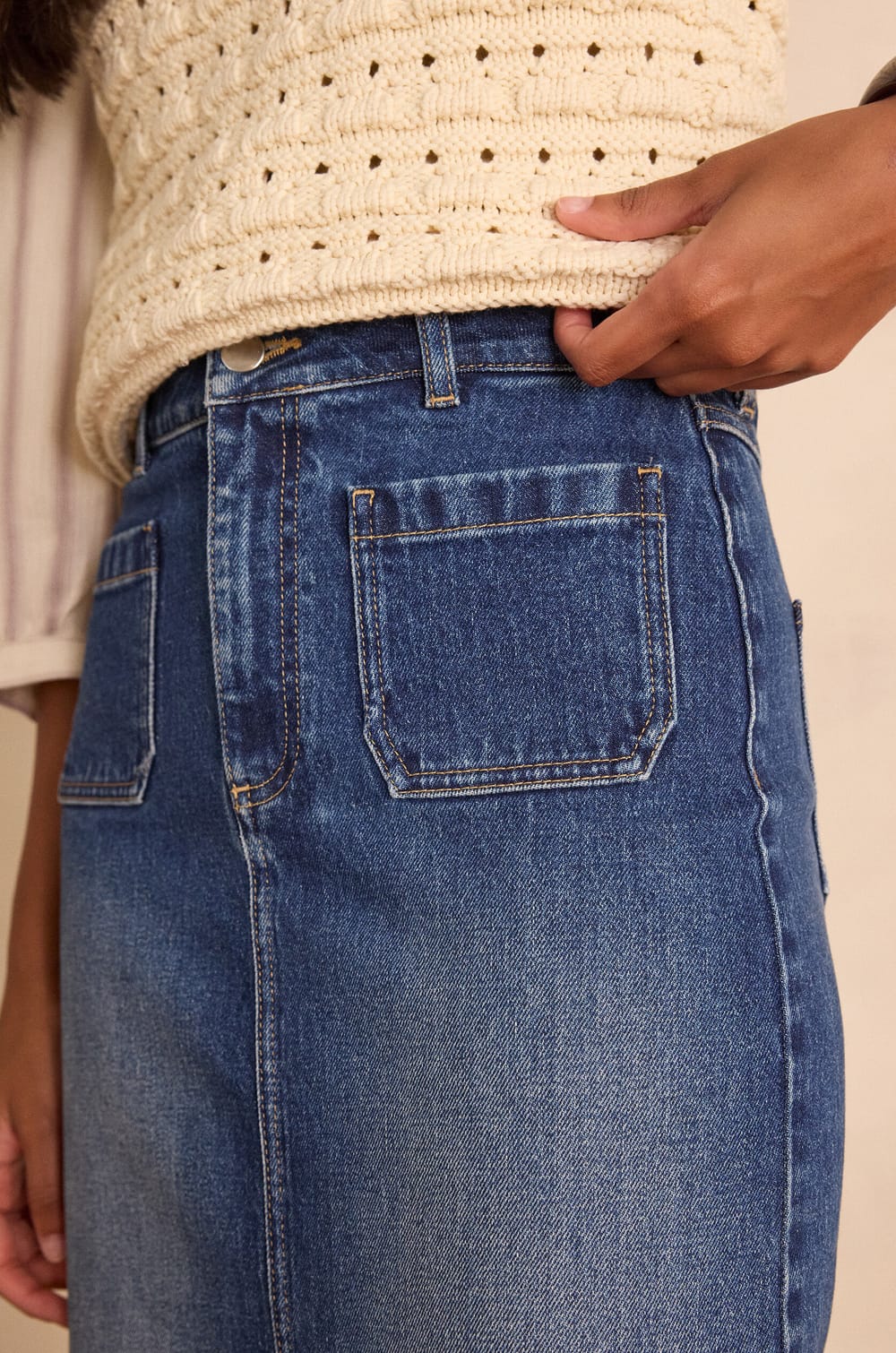 Jupe CLEO en coton;${refinementColor}