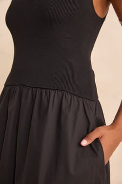 BYS two-tone trapeze dress;${refinementColor}