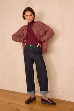 MALIA embroidered blouse in 100% cotton;${refinementColor}