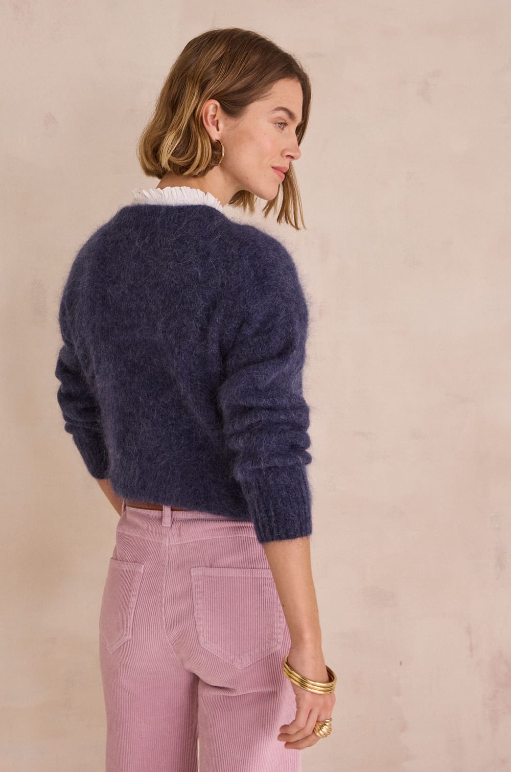 PHOEBE 3/4 sleeve jumper;${refinementColor}
