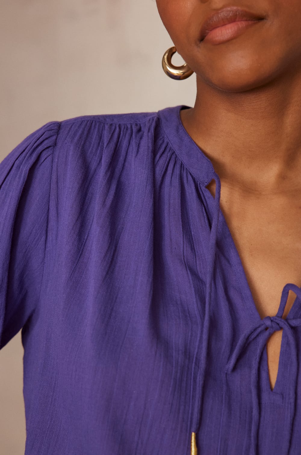 Blouse PAPILLON en coton;${refinementColor}