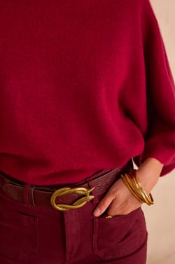 CODY batwing jumper in 100% recycled cashmere;${refinementColor}